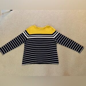 Talbots Long sleeve Striped Crewneck Tee XL